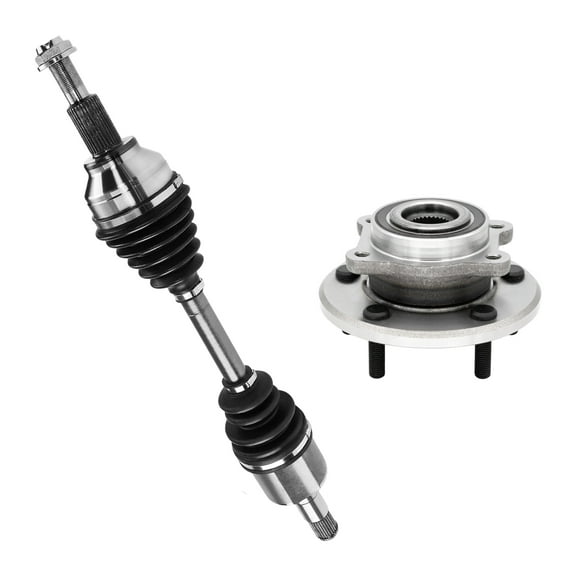 AutoShack Front Left CV Axle Shaft Wheel Hub Bearing Assembly Replacement for 2009-2019 Dodge Journey AWD, FWD Driver Side 5-Lug 5 HUB010200269