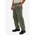 thumbnail image 3 of Boulder Creek By Kingsize Men's Big & Tall  Side-Elastic Stacked Cargo Pocket Pants, 3 of 4