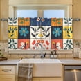 thumbnail image 2 of Yayeee Kitchen Curtains Tier Set of 2 Light Filtering 57"x24" Over Sink Window Panels, Floral Patterns, 2 of 7
