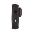 thumbnail image 1 of Nostalgic Warehouse Prairie Plate with Keyhole Homestead Knob, Single Dummy, Timeless Bronze, 1 of 3