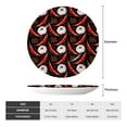 thumbnail image 2 of Daiia Red Hot Chili 1 Printed Pattern Ceramic Plate Dinner Plates Bone China Decorative Plates with Display Stand Art Ceramic Ornaments for Wall Hanging Decoration-10in, 2 of 6