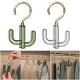 thumbnail image 1 of Percha giratoria para cactus - gancho giratorio de 360° para corbatas, cinturones, bufandas y bolsas, organizador de armario de plástico que ahorra espacio, 10x16cm, 1 of 2