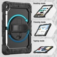 thumbnail image 5 of Allytechgroup Case Compatible with iPad 10.2 Inch 2021/2020/2019, for iPad 9th/8th/7th Generation Case, Built-in Screen Protector & Shoulder Strap & Wrist Strap Shockproof Back Cover Bumper, Black, 5 of 8