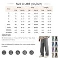 thumbnail image 2 of Uwinwear Men's Regular Fit Straight Leg Baggy Jeans Drawstring Elastic Waist Casual Trousers Y2K Denim Pants with Pockets,Black,XL, 2 of 3