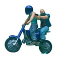 thumbnail image 3 of Modelo de motociclista enmascarado de resina a escala 1/64 para juego de rol, modelo de personas pequeñas azul, 3 of 9