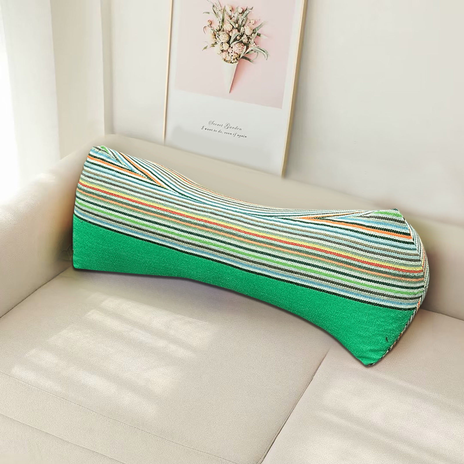 1 Packs Buckwheat Pillow for Neck Pain Relief Cervical Support Pillow with Ergonomic Design for Adults Home Office Travel Buckwheat Filled Pillow Core Orthopedic Bedding