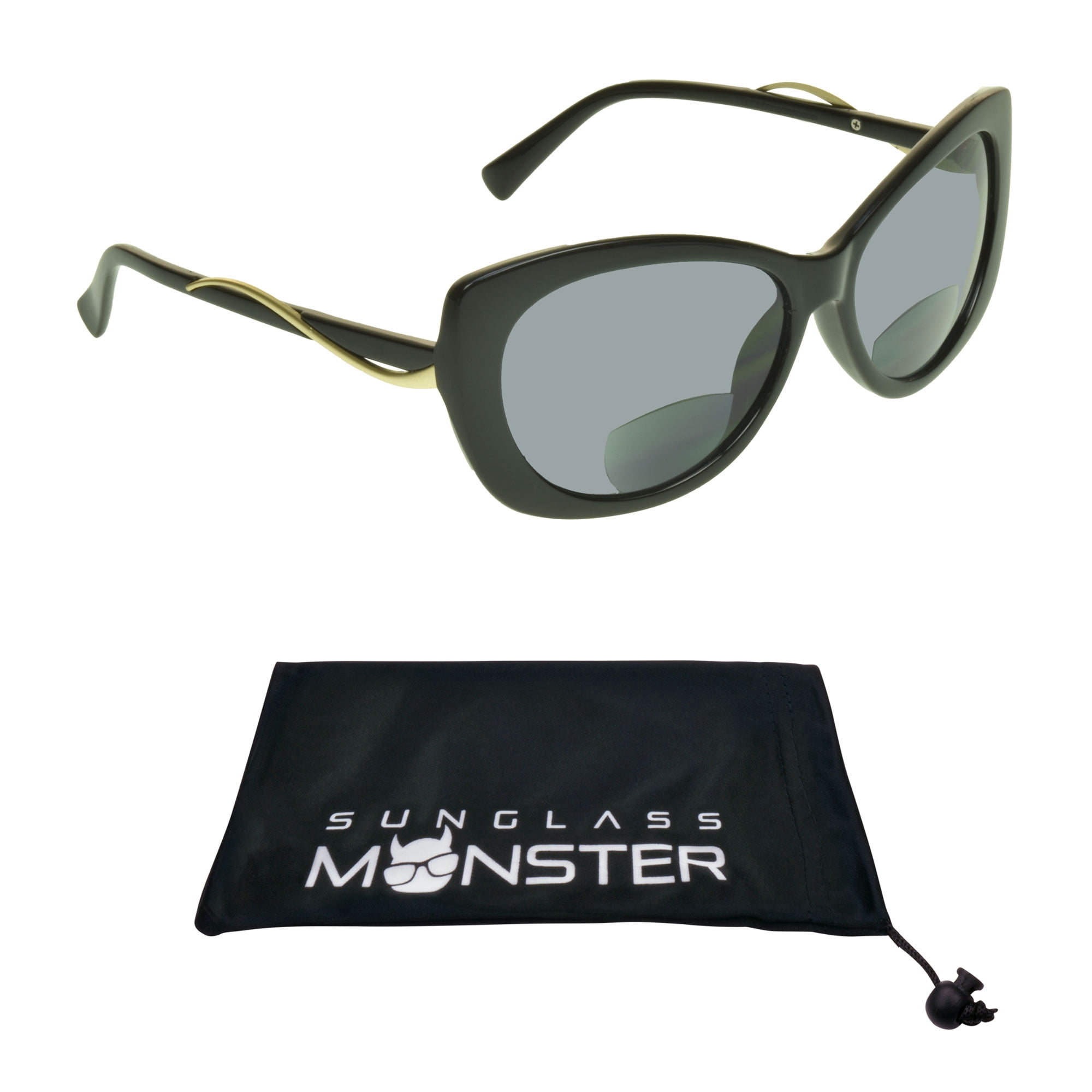 Sunglass Monster Womens BIFOCAL Sunglasses Sun Readers with Cat Eye Oversized Sexy High Fashion Frame Sunglass Monster Womens BIFOCAL Sunglasses Sun Readers with Cat Eye Oversized Sexy High Fashion Frame