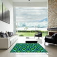 thumbnail image 7 of Ahgly Company Machine Washable Indoor Square Transitional Midnight Gray Area Rugs, 7' Square, 7 of 7