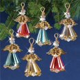 thumbnail image 1 of Solid Oak Kit Ornement Perlé Anges en Cristal Or, 1 of 2