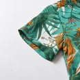 thumbnail image 5 of Larisalt Toddler Baby Boys Summer Clothes Short Sleeve Print Button-Down Shirt Kids Boys Beach Clothing, 5 of 5