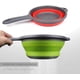 thumbnail image 2 of Colador plegable de silicona Good Grips, silicona flexible resistente al calor, apto para lavavajillas, mango antideslizante para ahorrar espacio en la cocina, juego de 2 de silicona de grado, 2 of 4