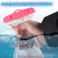 thumbnail image 6 of OAZOUF 2 Pack IPX8 PVC Waterproof Phone Pouch Bag with Fluorescent Detachable Lanyard for iPhone Android, 6 of 9