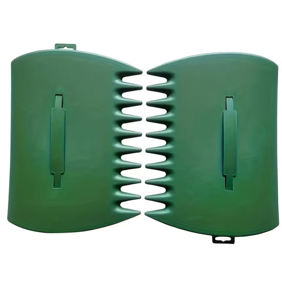2Pcs Leaves Grabber,Handheld Hazelnut Leaf Scoop,Garden and Lawn Hand Rakes,Plastic Leaf Scoops for Picking Up Leaves,Grass Clippings(Green)
