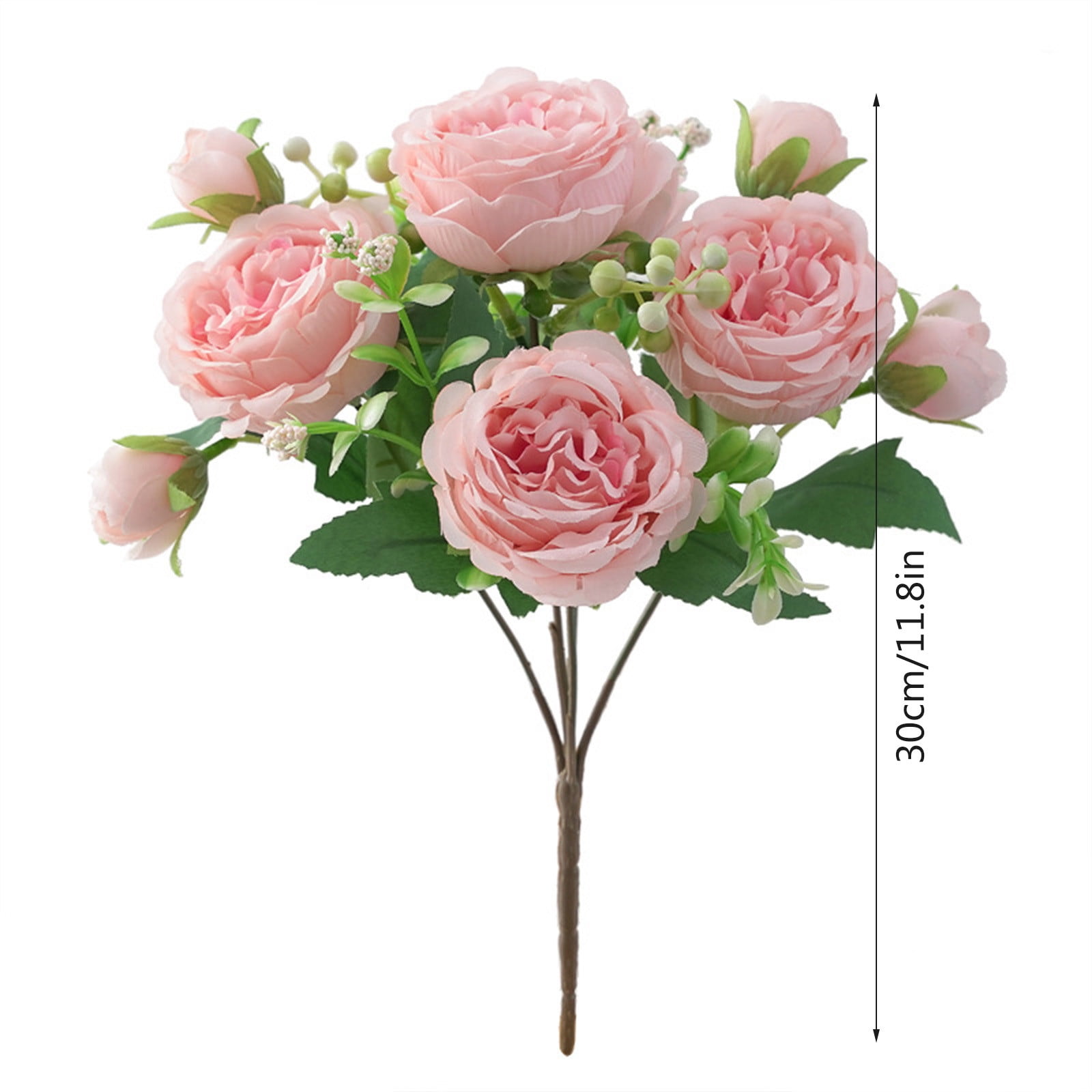 Wzzjkit Artificial Fake Flowers Plant, Rose Bouquet Look Real Silk Flowers for Outside Planter Front Door Porch Patio Yard Spring Summer Decoration, Artificial Flowers for Outdoors