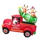thumbnail image 2 of Camión inflable de Papá Noel,Adorno inflable navideño para decoración de jardín,Decoración inflable navideña con luz incorporada,Papá Noel en un camión rojo con árbol de Navidad y, 2 of 8
