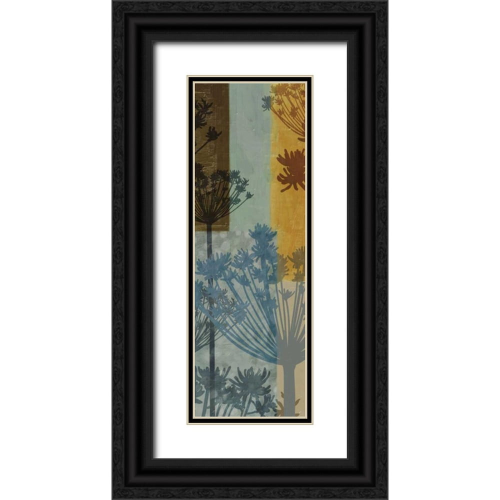 Greene Taylor 7x14 Black Ornate Wood Framed with Double Matting Museum Art Print Titled - SUMMER BREEZE B