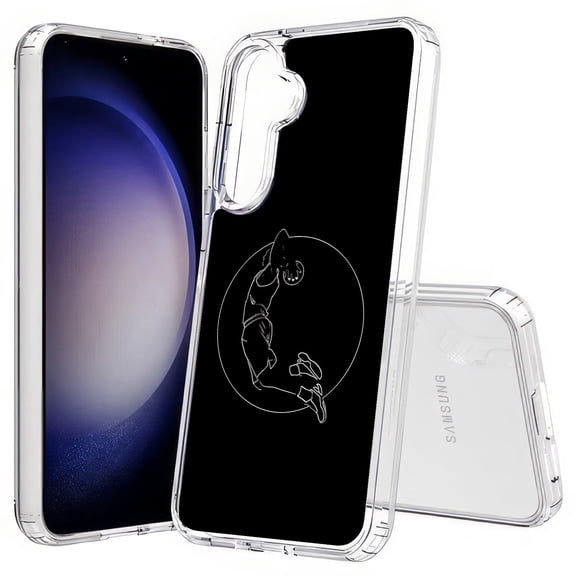 TalkingCase Slim Fit Phone Case Compatible for Samsung Galaxy S25(Not S25 Plus/Ultra), Basketball Player 1 Print, Lightweight,Flexible, USA Print