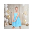 thumbnail image 2 of Sunny Fashion Girls Dress Pastel Sky Sleeveless Polka Dot Sheer Mesh Cotton Vintage Party Summer 7 Years, 2 of 6