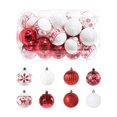 thumbnail image 2 of Bolas colgantes,Adornos De Bolas De Navidad Decoración De Fiesta 6cm,Bolas colgantes navideñas para árbol de Navidad irrompibles,Juego surtido de adornos decorativos Macarena Bolas colgantes, 2 of 8