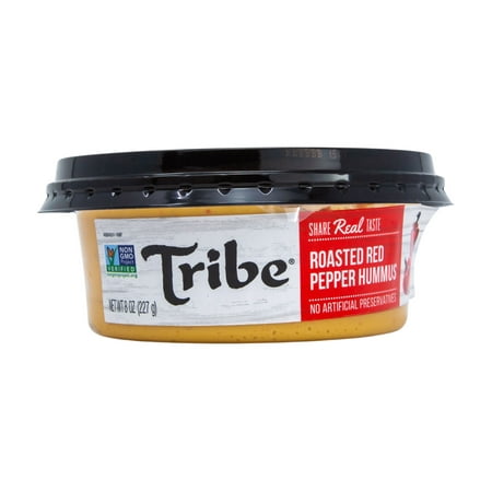 Tribe, Gluten Free, Roasted Red Pepper Hummus, 8 oz Plastic Tub