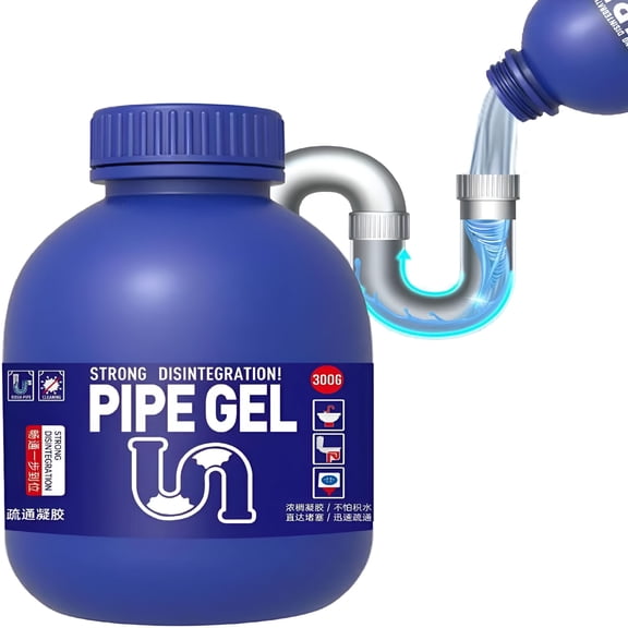 RAGUPEL Professional Drain Cleaner for Kitchen Sink,Strong Drain Opener,Unclog Shower Tub Drains,300G,All Pipe Materials