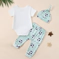 thumbnail image 4 of Baby Onesies Boy Newborn Baby Girl Soccer Outfit Soccer Bow Short Sleeve Bubble Romper Bell Bottom Pants Headband Set Summer Clothes, 4 of 9