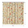thumbnail image 5 of Pioneer Flower Floral Print Pattern Shower Curtain 72"x72", Bathroom Decorative Shower Curtain Set with 12 Hooks, Waterproof Washable, 5 of 6
