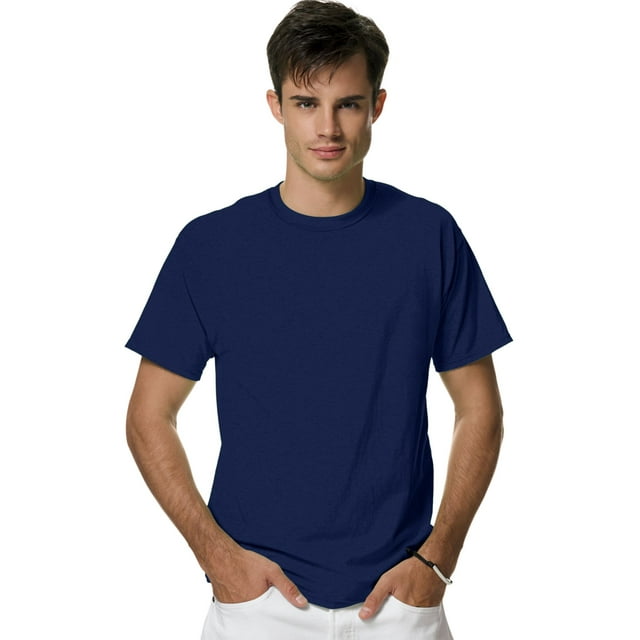 Hanes Adult X-Temp Unisex Performance T-Shirt, L, Navy