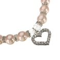 thumbnail image 5 of Xihbxyly Nuevo Collar de Diamantes de Imitación con Forma de Corazón, Elegante Collar de Perlas para Mascotas, Colgante de Corazón Brillante, Joyería de Moda para Mascotas, Diseño Unisex, 30 Cm de La, 5 of 5