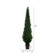 thumbnail image 3 of Vickerman 8' Artificial Potted Green Cedar Tree., 3 of 6