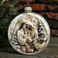thumbnail image 4 of Beautynvta Nativity Scene Christmas Ornaments, Vintage Jesus Nativity Ornaments for Xmas Tree Decor, Round Acrylic Flat Nativity Hanging Ornaments, Religious Gifts for Family, 4 of 4