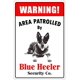 thumbnail image 1 of Letrero de hojalata vintage de perro Blue Heeler para patrulla de área de guardia para hombres y mujeres, decoración de pared de granja para bar, restaurante, cafetería, tamaño: 8 x 12 pulgadas, 1 of 4