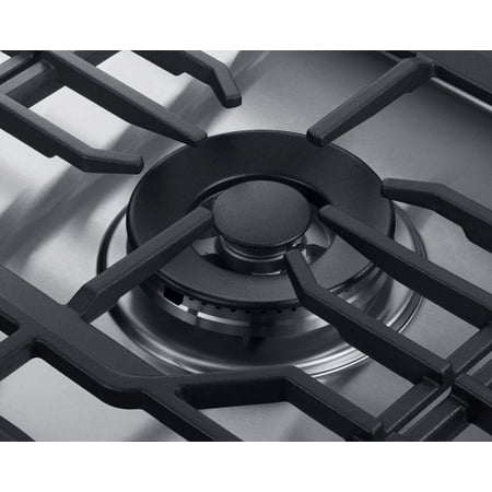 Dacor - Transitional 36" Built-In Gas Cooktop with 6 burners and SimmerSear™, Liquid Propane Convertible - Silver stainless steel