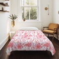 thumbnail image 4 of Watercolor Pink Floral Tapestry for Bedroom Wall Hanging Tapestry, Pink Ombre Botanical Summer Ceiling Backdrop Tapestries Poster Blanket Wall Decor for Teens Room Living Room Dorm 55" x 73", 4 of 8