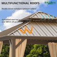 thumbnail image 5 of GAZEBETER 10x10 ft Hardtop Gazebo Outdoor Aluminum Patio Gazebo Double Roof Galvanized Steel Gazebo Canopy with Netting and Curtains,for Garden Patio,Patio Backyard,Deck and Lawns, 5 of 6
