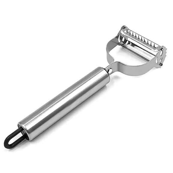 Multi-functional Stainless Steel Vegetable Peeler and Julienne Slicer, Heavy Duty Potato Grater for Kitchen, Non-Slip Grip Comfort Handle