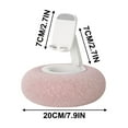 thumbnail image 2 of Pink Fluffy Pillow With Adjustable Phone Stand Short Version Holder Pink Color For Mobile Devices Foldable Tabletop Support, 2 of 5