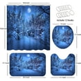 thumbnail image 4 of 4 Pcs Christmas Star Shower Curtain Sets with Rugs for Bathroom Decor,Sky Night Bathroom Shower Curtain Sets,Twinkle Bathroom Sets with Shower Curtain and Rugs, 4 of 7