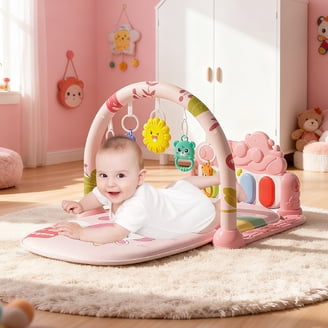 Bright Starts Safari Blast Activity Gym and Play Mat with Take