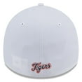 thumbnail image 4 of Men's New Era White Detroit Tigers 39THIRTY Flex Hat, 4 of 6