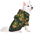 thumbnail image 2 of Fotbe Mask Tropical Flower Sudadera con Estampado para Perros Pequeños – Suéter con Capucha para Mascotas, Tela Suave de Forro Polar con Bolsillo-Small, 2 of 7