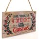 thumbnail image 2 of CHAO Letreros Letrero de madera para puerta y pared Have Yourself A Merry Little Christmas Decoración navideña colgante 20 x 10 x 0,25 cm, 2 of 5