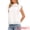 White, variant on DARING DIVA Women's Summer Eyelet Tops Casual Cap Sleeve Ruffle Cotton Blouse XS White