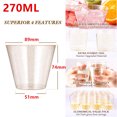 thumbnail image 4 of Paquete de 25 vasos de plástico dorados de 9 oz, vasos de plástico con purpurina dorada, vasos de plástico transparente, perfectos para bodas y Acción de Gracias, 4 of 5
