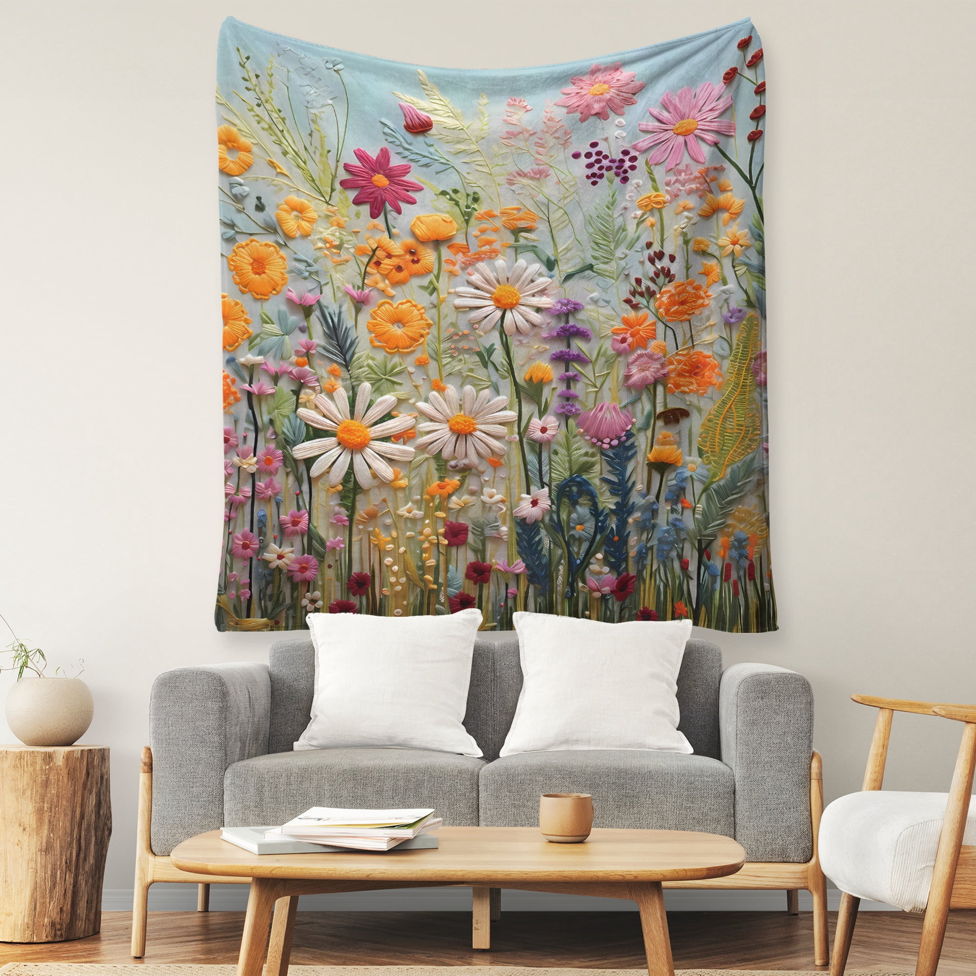 Fleece Blanket for Bed & Sofa - Soft Printed Throw Blanket, Fuzzy Blankets & Throws 50x60 Inches