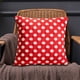 thumbnail image 5 of Christmas Red And White Polka Dots Pillowcases Plush Jacquards Holiday Decoration Pillowcases Living Room Sofa Bed Cushion Covers, 5 of 6