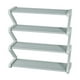 thumbnail image 2 of Rack de zapatos de 4 capas en forma de Z azul, ensamblaje fácil, solución de almacenamiento para el dormitorio, 2 of 6