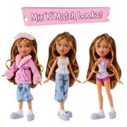 Bratz Slumber Party Yasmin Fashion Doll with 2 Sets of Pajamas, Plush, and Accessories
