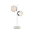 thumbnail image 3 of Living District Eclipse 2-Light Metal & Glass Table Lamp in Chrome/Frosted White, 3 of 5