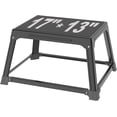 thumbnail image 1 of Metal Plyometric Jumping Box 12 Inch with 17 * 13 Inch Surface Steel Plyo Box Home Gym Jump Trainer for Fitness Exercise Agility Stamina Conditioning Strength Training, 1 of 7